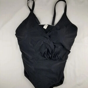 Aqua Couture 1 Piece Black Padded Swim Suit